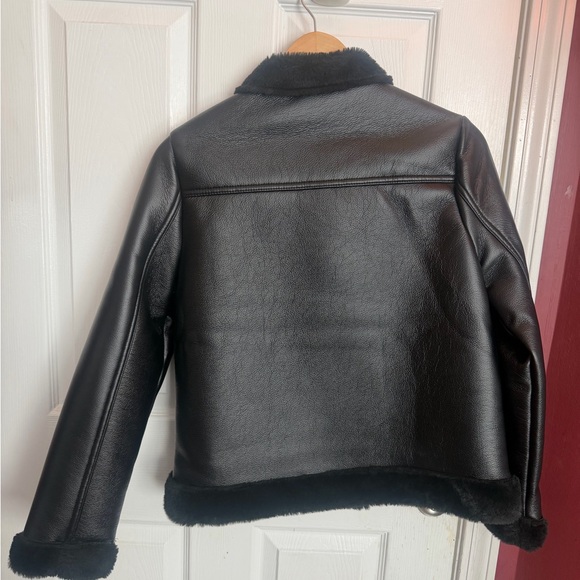 Sugar & Jade Black faux Leather Jacket - Picture 3 of 7